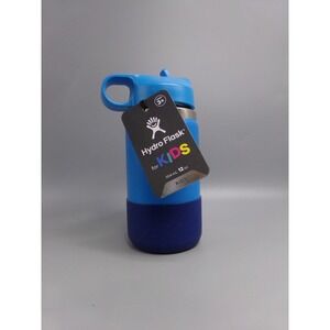 Hydro Flask Kids Water Bottle 12 oz Blue Insulated Straw Lid
